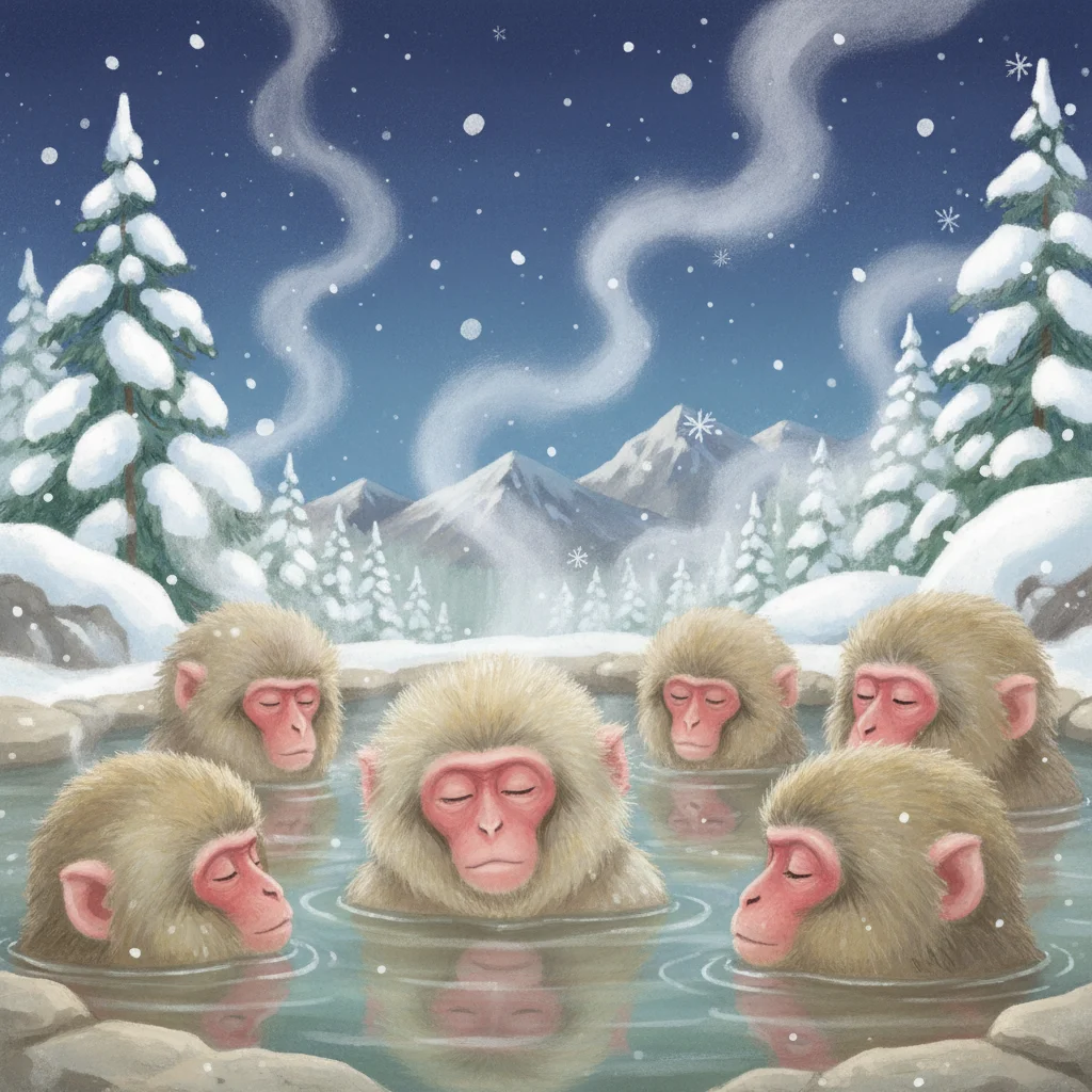Onsen og den søvnige abe