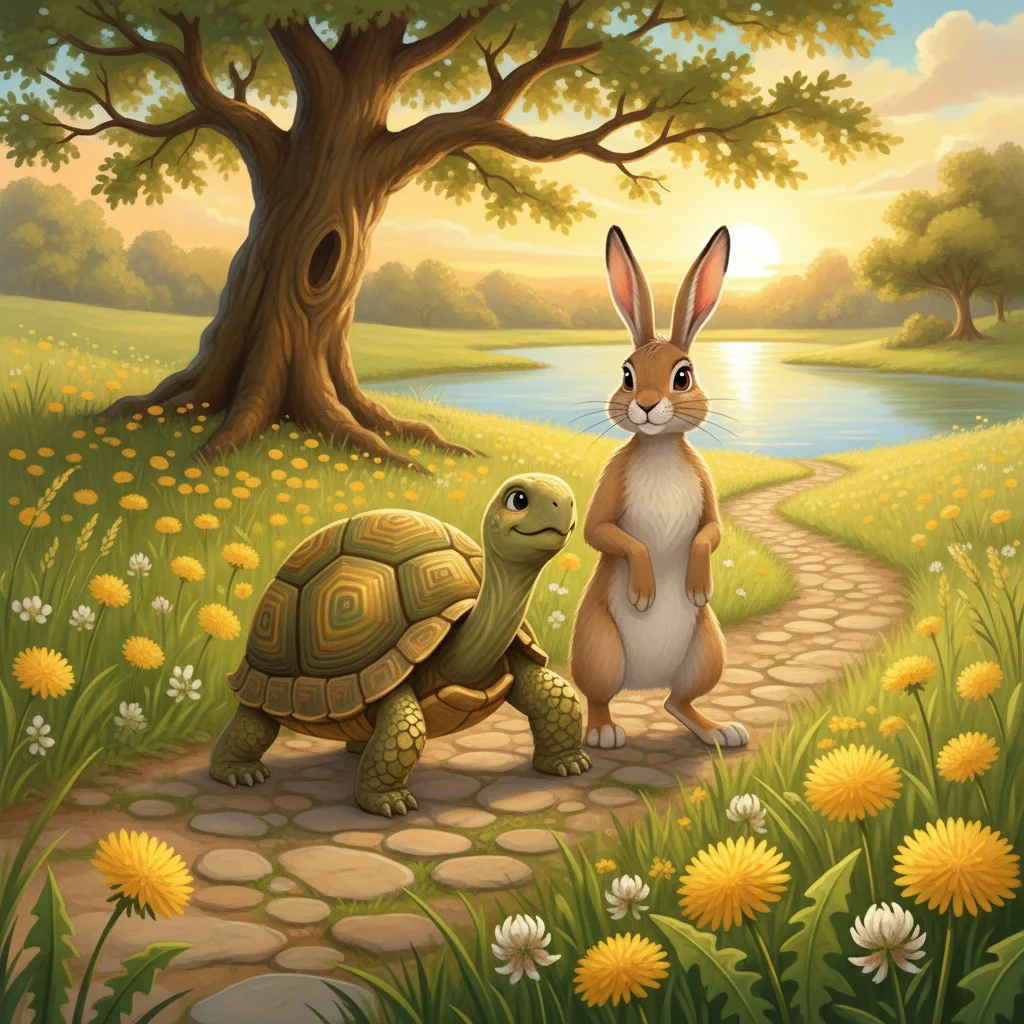 Haren og skildpadden